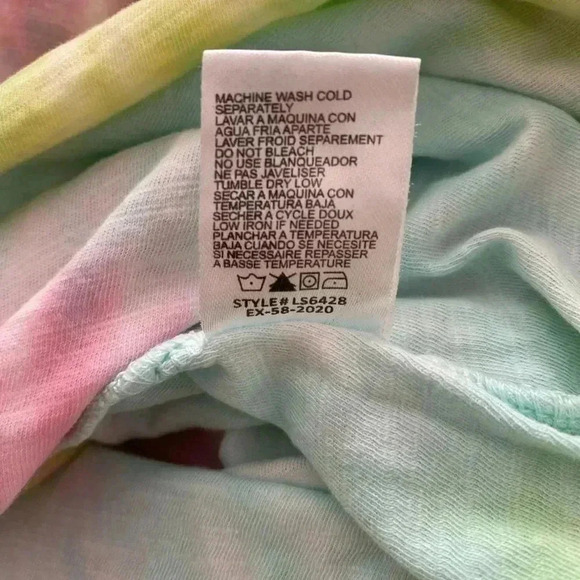 🆕Sunset Glow Pastel Tones Tie Dye Tee L🆕 - Picture 8 of 8